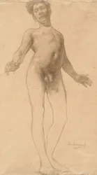 Nu masculino de pé, 1885