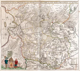 Mapa da Província da Transilvânia (Roménia) (gravura