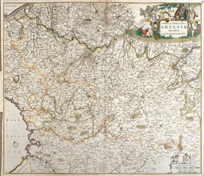 Mapa do Conde de Artois (França) (gravura