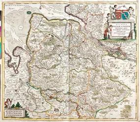 Mapa do Duque de Breme e Verden (Alemanha) (gravura