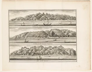 Várias fortificações de COV na Ceram
Laäla by Compagnies Sagoe-bosch / Loehoe, and the Fortresses Overburg / The village of Saway (título sobre o objecto)