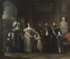 Família Bernadotte (monarquia de Suede e Norvege): Oscar I (1799-1859), Desiree Clary (1777-1860), Josephine de Leuchtenberg (1807-1867), Carlos XV (1826-1872), Oscar II (1829-1907), Carlos XIV Jean (1763-1844), o príncipe Gustave (1827-1852) e o príncipe