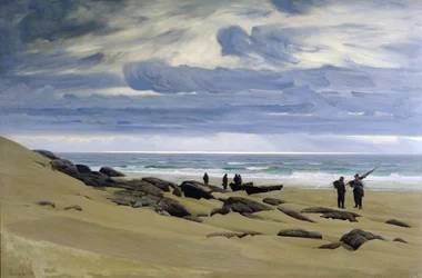 Dia de tempo cinzento em Jaeren