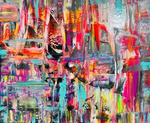 Abstrato moderno e colorido