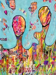 Figuras abstratas vibrantes