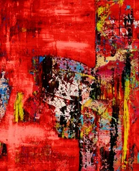 Abstrato em vermelho vibrante