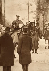 General Hirschauer, tomando posse da ponte de Keht, 30 de janeiro de 1919