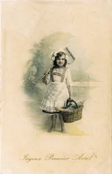 Feliz dia da mentira, 1906 (foto colorida)