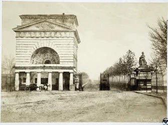 La barriere de Passy nas fotografias "les barrieres de Paris" de Gouviot