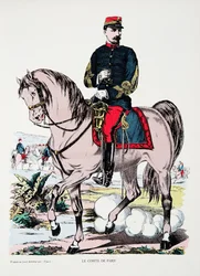 O Conde de Paris, do Histoire de la Troisieme Republique, Vol. I, História Política, pub.1933 (cor litho)