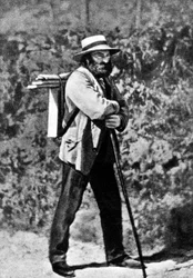 Paul Cezanne em Auvers-sur-Oise, c.1873 (foto a p/b)