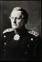Retrato de Helmuth Karl Bernhard de Moltke, o Velho (1800-1891), Marechal de Campo Alemão.