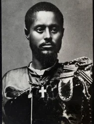 Retrato de Ras Makonnen (1852-1906), general e governador da província de Harar na Etiópia.