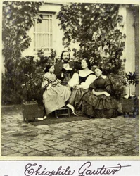 Retrato de Théophile Gautier (1811 - 1872) na família.