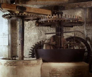 Lagar de azeite do século XVIII em Draguignan. Museu de Artes e Tradições Folclóricas da Provença Média