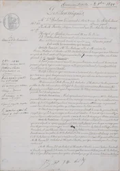 2º Contrato relativo à La Comédie Humaine entre Honore de Balzac (1799-1850) e Hetzel, Paulin, Dubochet e a editora Charles Furne, 2 de outubro de 1841