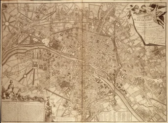 9º plano de Paris sob Luís XV - in "Continuation du traite de la police".