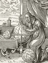 Um astrônomo alemão e cosmógrafo, de Ciência e Literatura na Idade Média por Paul Lacroix (1806-84) publicou Londres 1878