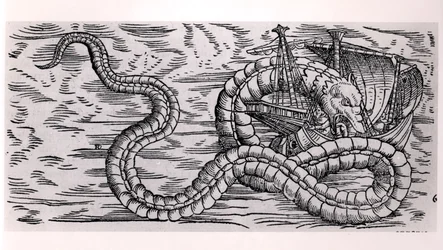 Uma Serpente Marinha Gigante