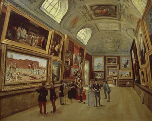 Uma galeria de imagens no Musée du Luxembourg, 1883-85