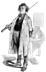 Um jogador de bilhar no Estaminet du Cheval Blanc em Paris no século XIX - Gravura em "Tableau-de-Paris" de Edmond Texier 1852