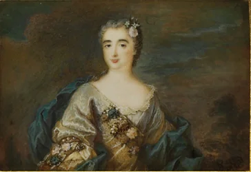 Uma senhora chamada Louise-Jeanne de Durfot, duquesa de Mazarin e la Meilleraye, c.1750