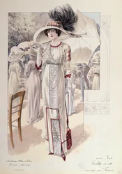 Um vestido de cidade, do Grand Modes de Paris