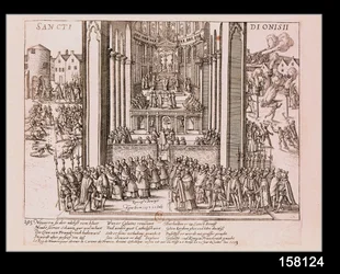 Abjuração de Henri IV (1553-1610) em St. Denis em 15 de julho de 1593