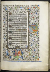 Adicionar Ms 18850 f.42r Livro de Horas (The Bedford Hours) c.1410-30 (tinta, cor e ouro sobre velino)