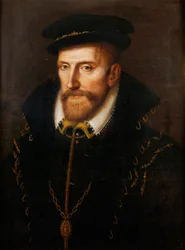 Almirante Gaspard de Coligny, calvinista francês, estadista e oficial, assassinado durante a noite de São Bartolomeu …