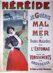 Propaganda para a medicina Nereide contra o enjôo, c.1900