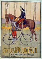Publicidade às bicicletas Peugeot