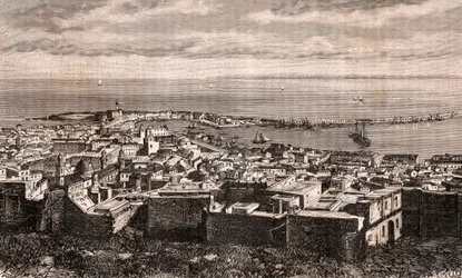 Argel - Argel - Algerie - gravura em "La France illustree: geography, history, administration statistique" de V.A. Malt-Brown. 1884