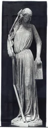 Figura alegórica da Sinagoga, do portal do transepto sul da catedral, c.1230 (ver também 105620)