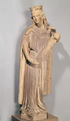 Figura alegórica da pequena igreja, da Catedral de Estrasburgo