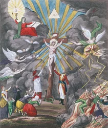 Alegoria do restabelecimento da religião católica na França em 1802 sob Napoleão Bonaparte como Primeiro Cônsul, 1802