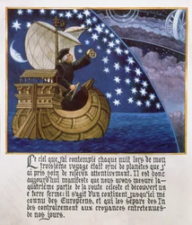 Amerigo Vespucci navegando pelas estrelas em sua terceira viagem