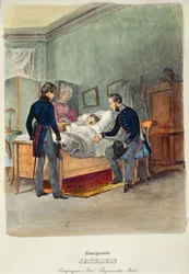 Um médico do exército no Reino da Saxônia, c.1840