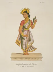 Andjana, esposa de Vayu gravada por C. de Motte (1785-1836)