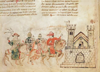 Chegada dos Embaixadores ao Castelo do Rei Artur, do Romano de Meliádus
