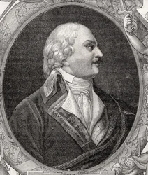 Auguste-Henri-Marie-Picot, Marquês de Dampierre, gravado por Stephane Pannemaker (1847-1930) de "História da Revolução Francesa" por Louis Blanc (1811-82)