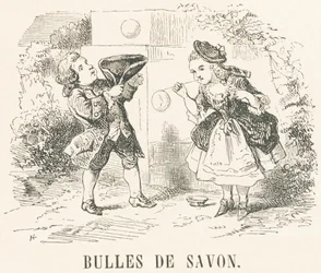 B: bolhas de sabão