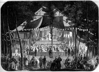 Bal organizado no acampamento militar de Chalons, Marne (51)