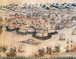 Batalha de Port Mahon, Minorca (gravura)