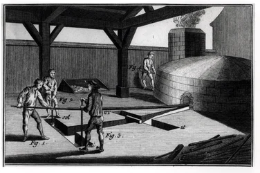 Fabricação de Bell, da enciclopédia por Denis Diderot (1713-84) 1751-72