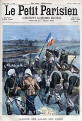 Boxer Rebellion The Allies advance on Peking - em " Le petit Parisien" (O Pequeno Parisien)