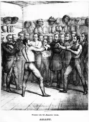 Boxe: exercício Lecour - Carnavalet.¿