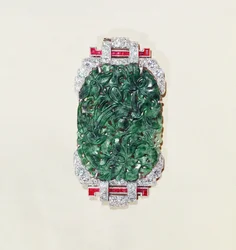 Broche, c.1930 (pedras preciosas)