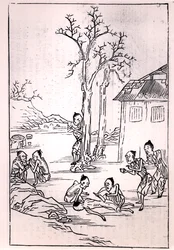 Canibalismo na China, a partir de um desenho chinês, 1870