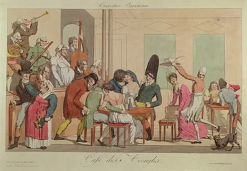 Caricatura do Café des Aveugles, c.1800